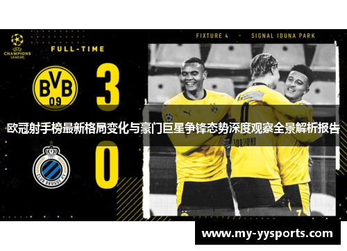 欧冠射手榜最新格局变化与豪门巨星争锋态势深度观察全景解析报告